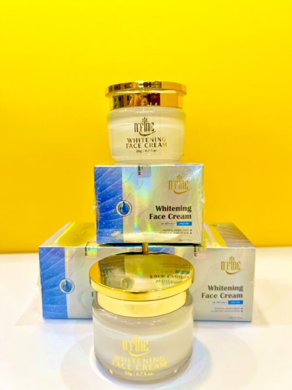 KEM MẶT TRẮNG DA NGỪA THÂM MỤN NÁM CHỐNG LÃO HÓA N’FINE WHITENING FACE CREAM WHITENS MOISTURIZES SUN BLOCK MAKEUP BASE
